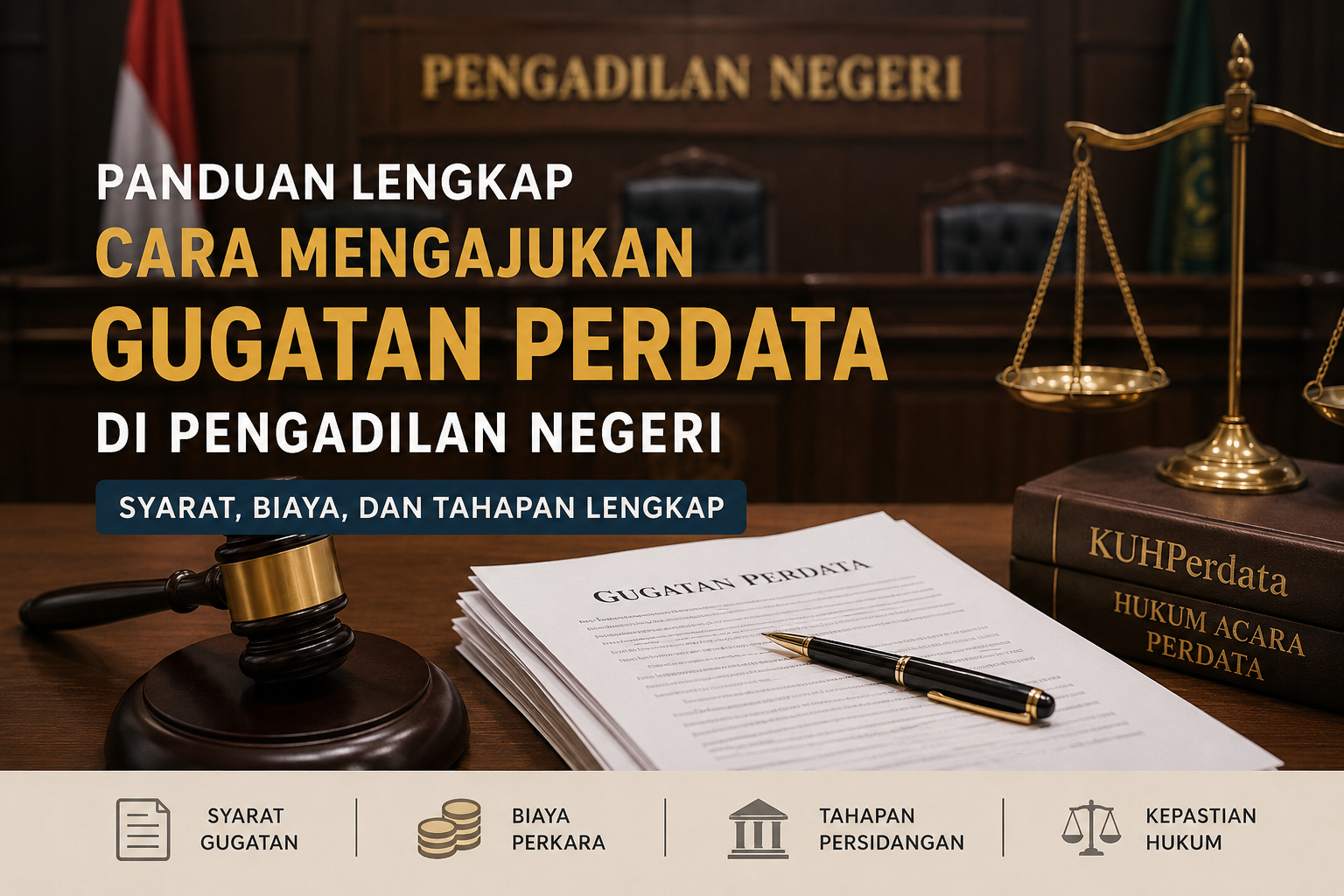 Cara Mengajukan Gugatan Perdata di Pengadilan Negeri: Syarat, Biaya, dan Tahapan